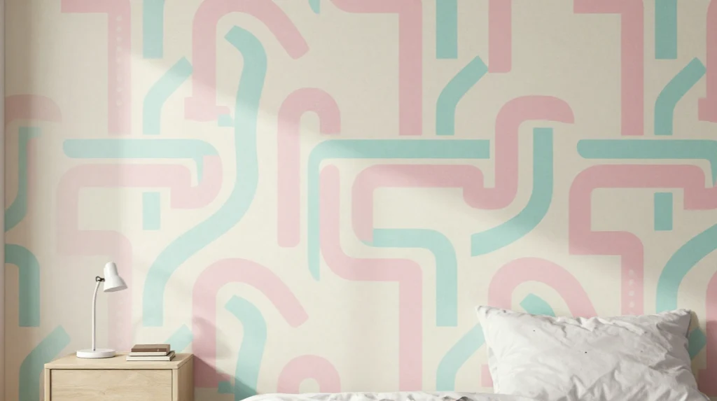 Use Retro Wallpaper Patterns on One Wall