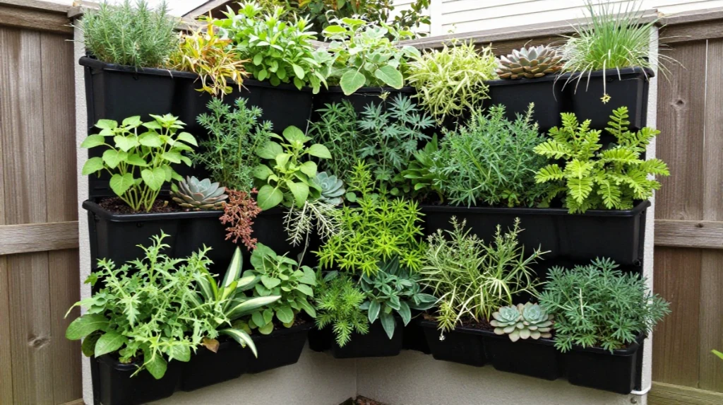 Vertical Garden Wall for Tight Corners