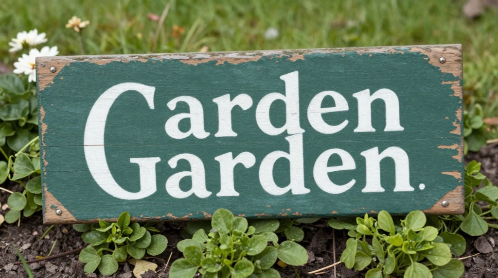 Vintage Garden Signs