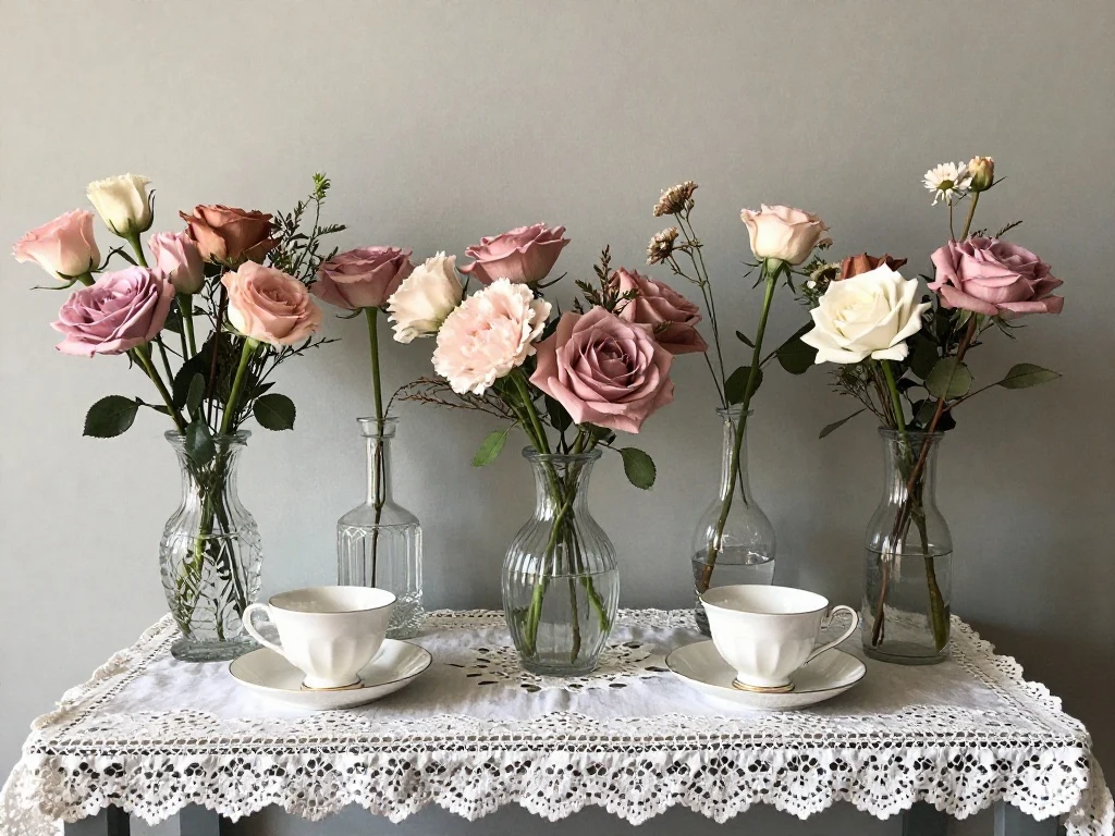 Vintage-Inspired Flower Bar