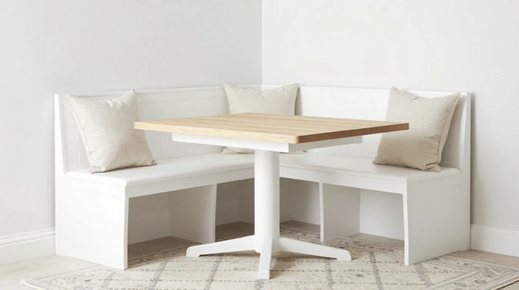 White Dining Nook Ideas